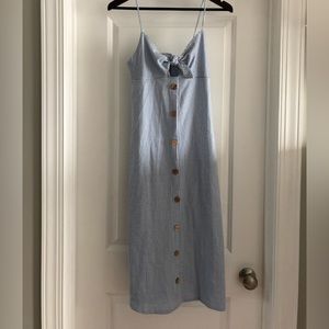 Nwt Zara seersucker button front dress